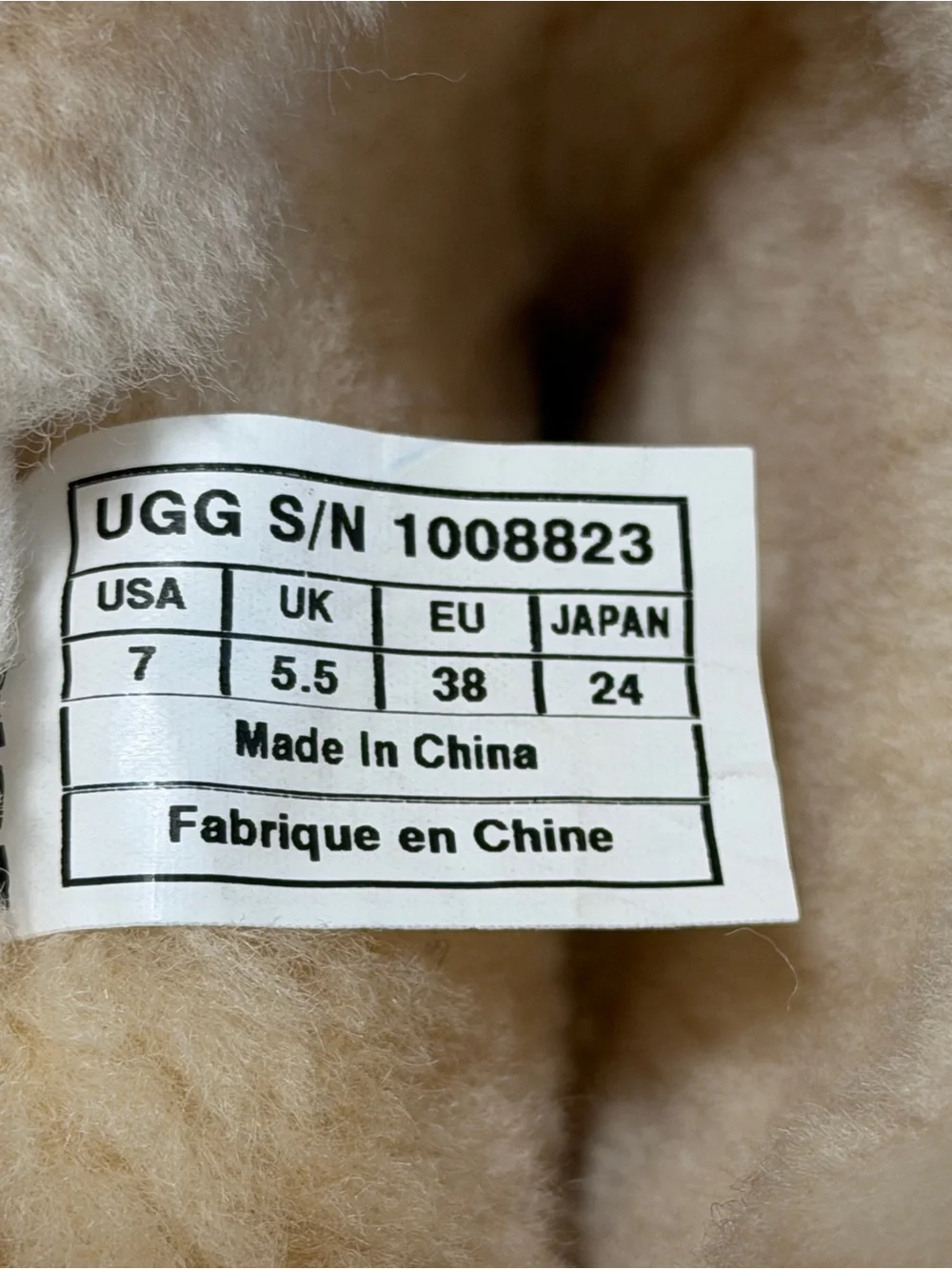 UGG Australia Patten Shearling Cuff Boots Chestnut Leather Size 7